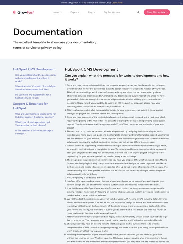 documentation